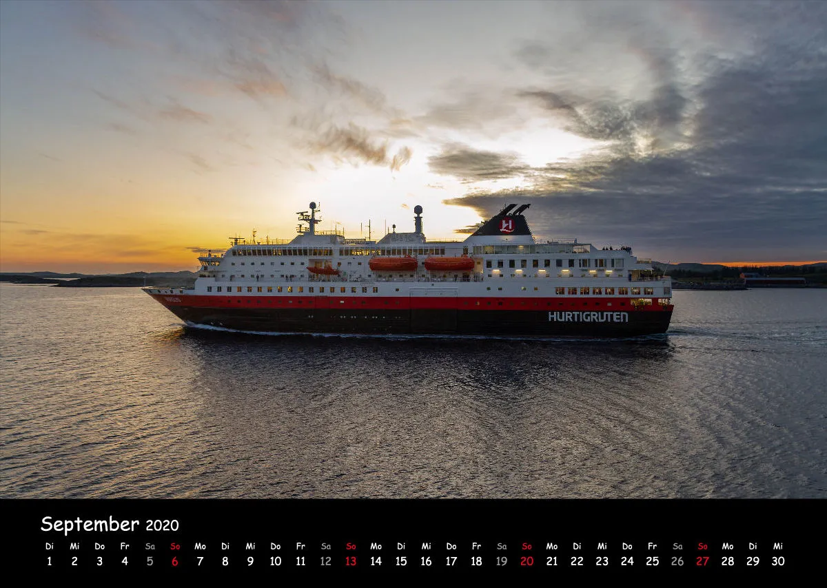 Fotokalender Hurtigrutenschiffe 2020