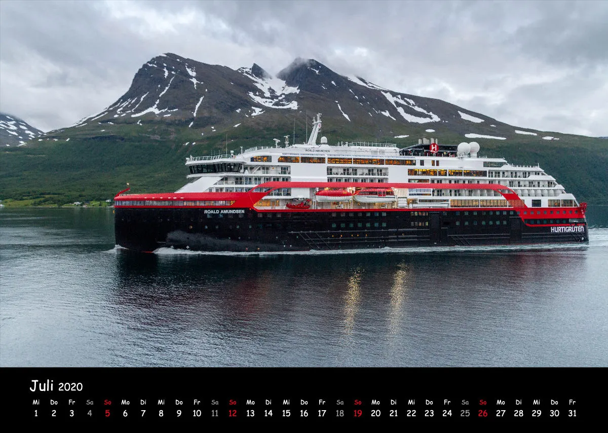 Fotokalender Hurtigrutenschiffe 2020