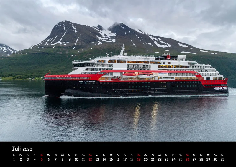 Fotokalender Hurtigrutenschiffe 2020