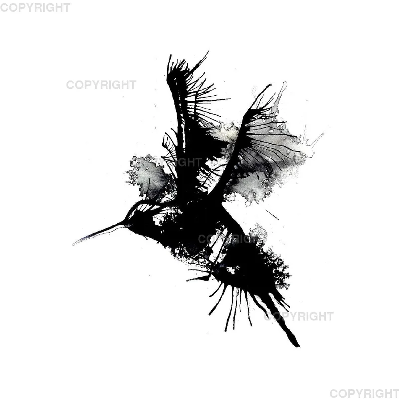 Leinwand / Kolibri 30 x 30cm