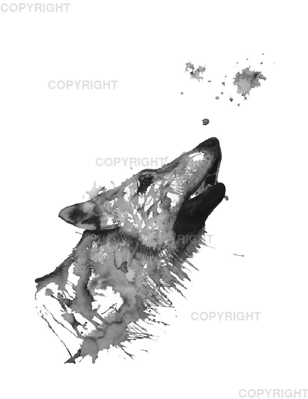 Leinwand / Wolf 30 x 40cm