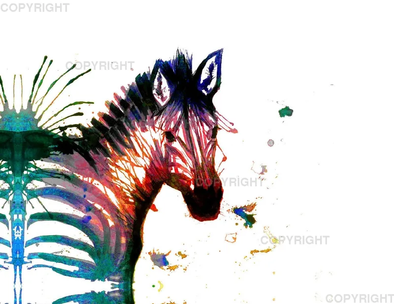 Leinwand / Zebra 40 x 30 cm