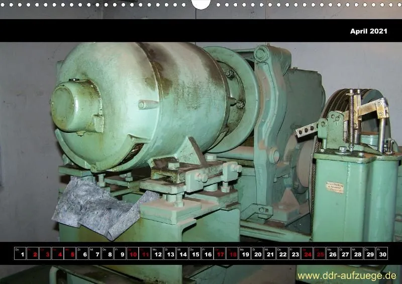 Aufzugskalender DDR Aufzüge