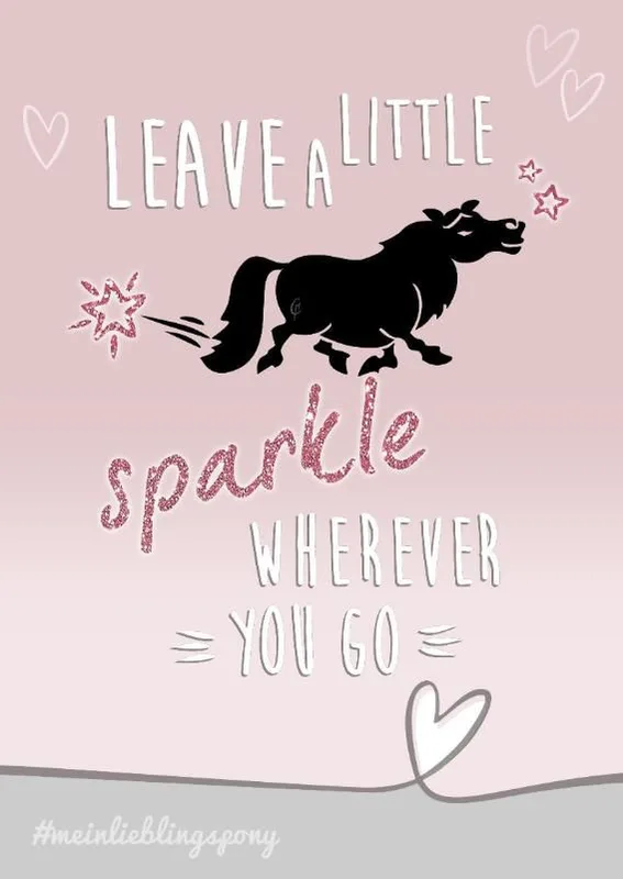 Postkarte LEAVE A LITTLE SPARKLE