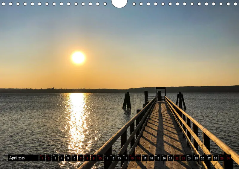 Magic A4 (D) mini Kalendari-um - Wandkalender Ammersee Magic 2023 - Feiertage (D)