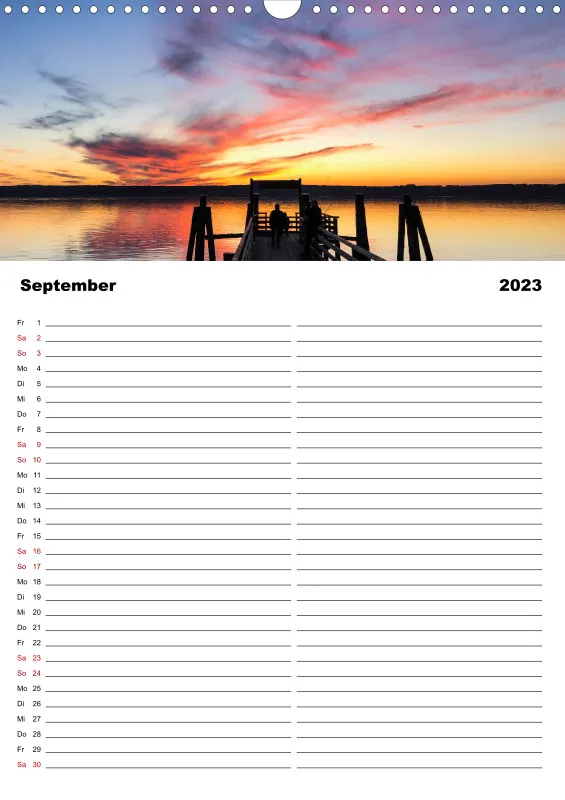 Familienplaner Magic A3 (CH) - Ammersee Magic 2023 - Feiertage (CH )