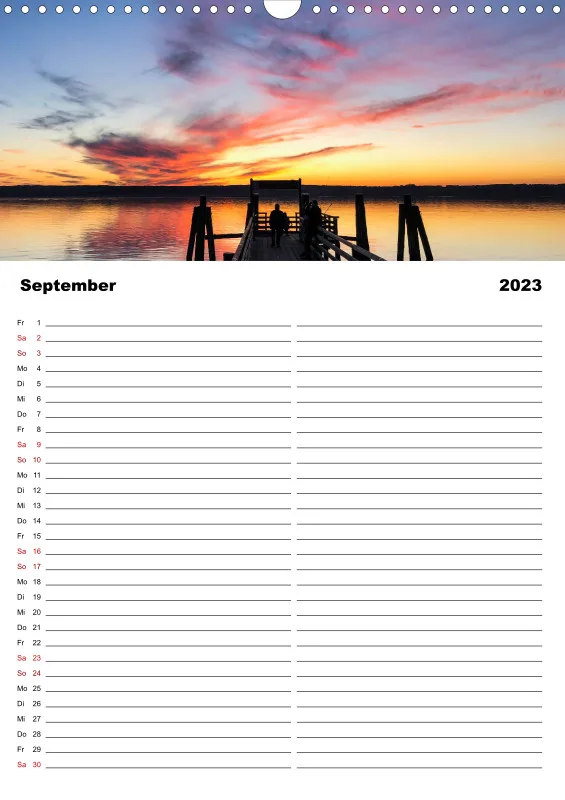 Familienplaner Magic A3 (CH) - Ammersee Magic 2023 - Feiertage (CH )