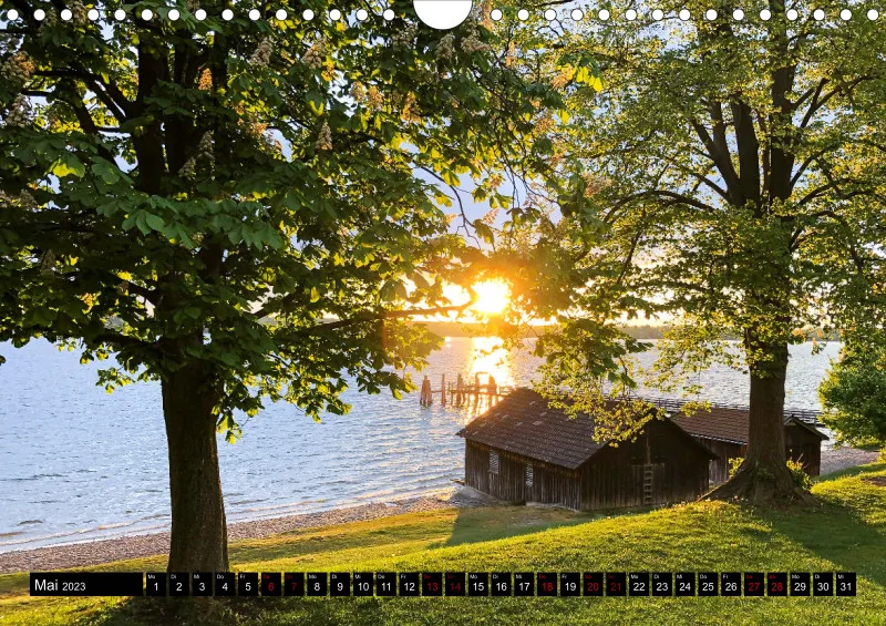 Magic A4 (CH) mini Kalendari-um - Wandkalender Ammersee Magic 2023 - Feiertage (CH)
