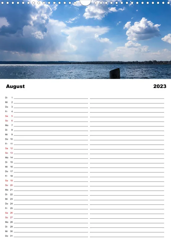 Familienplaner Magic A3 (D) - Ammersee Magic 2023 - Feiertage (D)