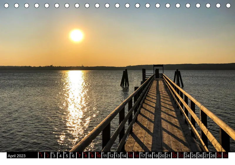 Magic A5 (CH) mini Kalendari-um - Tischkalender Ammersee Magic 2023 - Feiertage (CH)