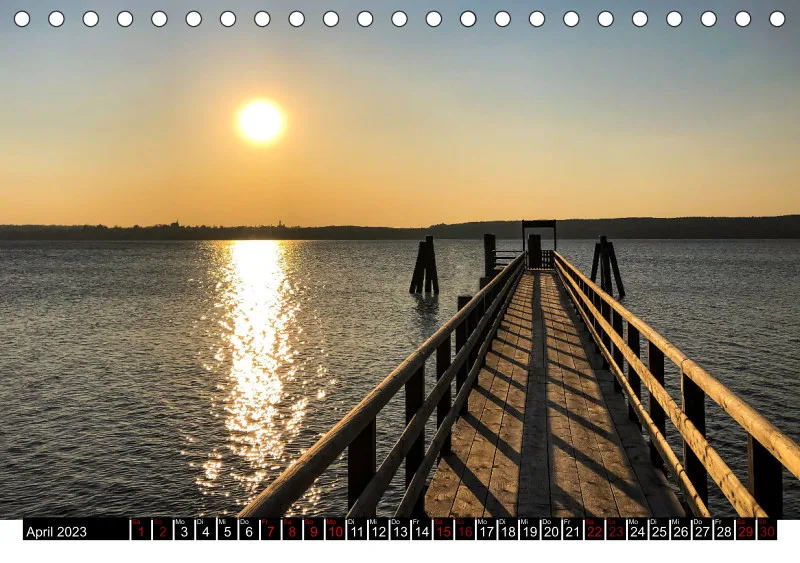 Magic A5 (CH) mini Kalendari-um - Tischkalender Ammersee Magic 2023 - Feiertage (CH)