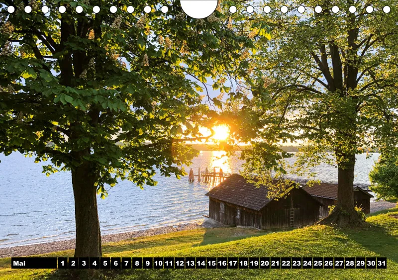 Magic A5 ZEITLOS 2023 mini Kalendarium - Wandkalender Ammersee Magic Edition 2023