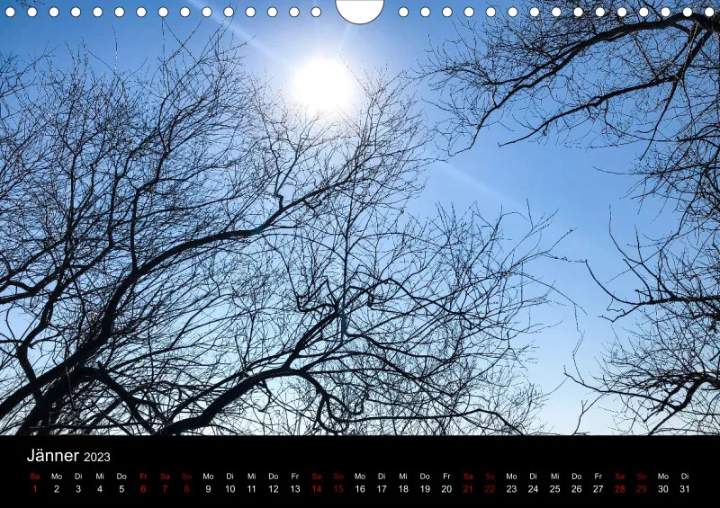 Magic A4 (AUT) breites Kalend-arium - Wandkalender Ammersee Magic 2023 - Feiertage (AUT)