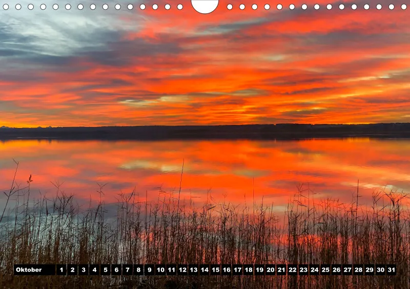 Magic A4 ZEITLOS 2023 mini Kalendarium - Wandkalender Ammersee Magic Edition 2023