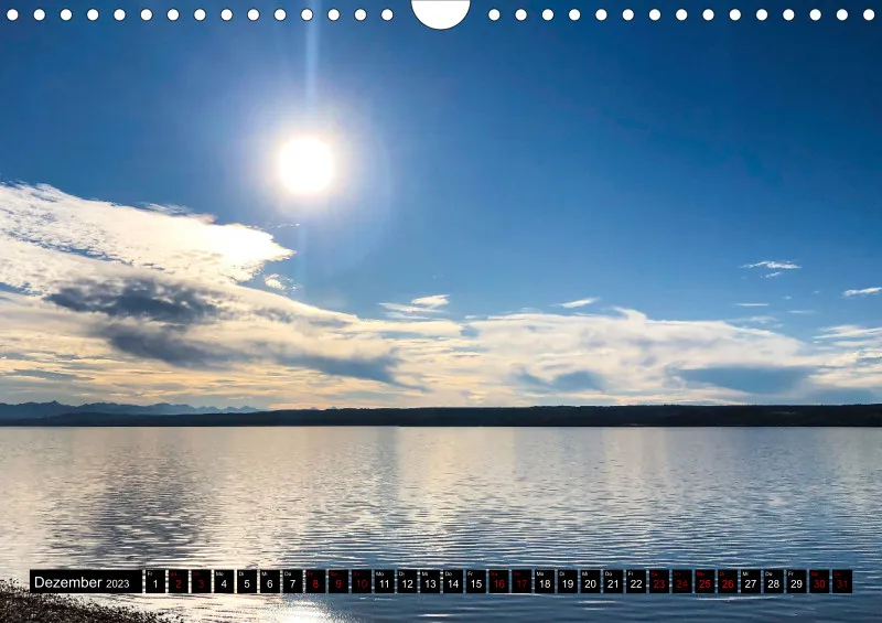 Magic A4 (AUT) mini Kalendari-um - Wandkalender Ammersee Magic 2023 - Feiertage (AUT)