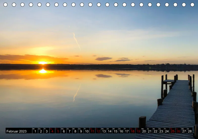 Magic A5 (D) mini Kalendari-um - Tischkalender Ammersee Magic 2023 - Feiertage (D)