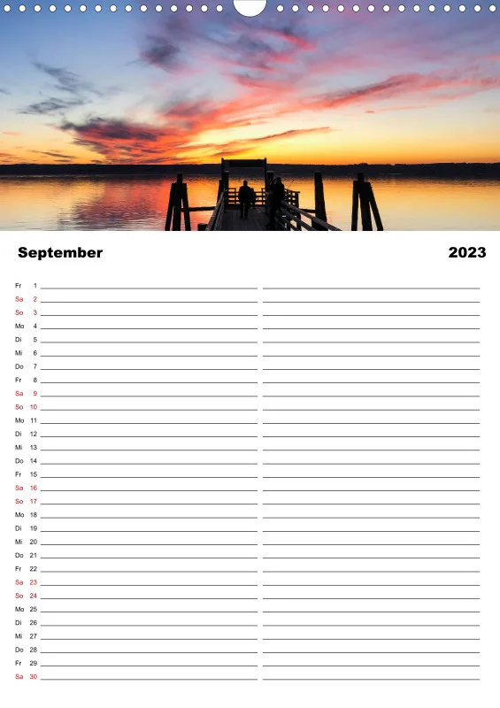 Familienplaner Magic A3 (D) - Ammersee Magic 2023 - Feiertage (D)
