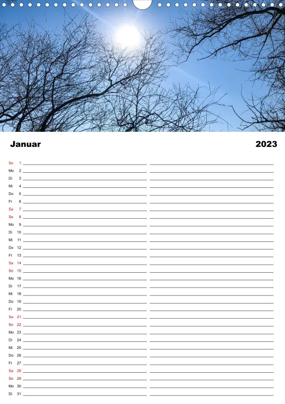 Familienplaner Magic A3 (D) - Ammersee Magic 2023 - Feiertage (D)