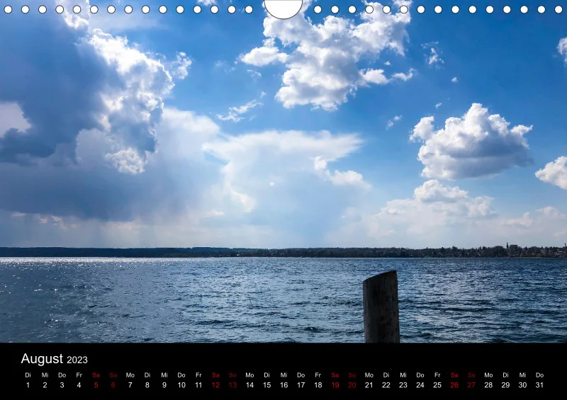 Magic A4 (D) breites Kalend-arium - Wandkalender Ammersee Magic 2023 - Feiertage (D)