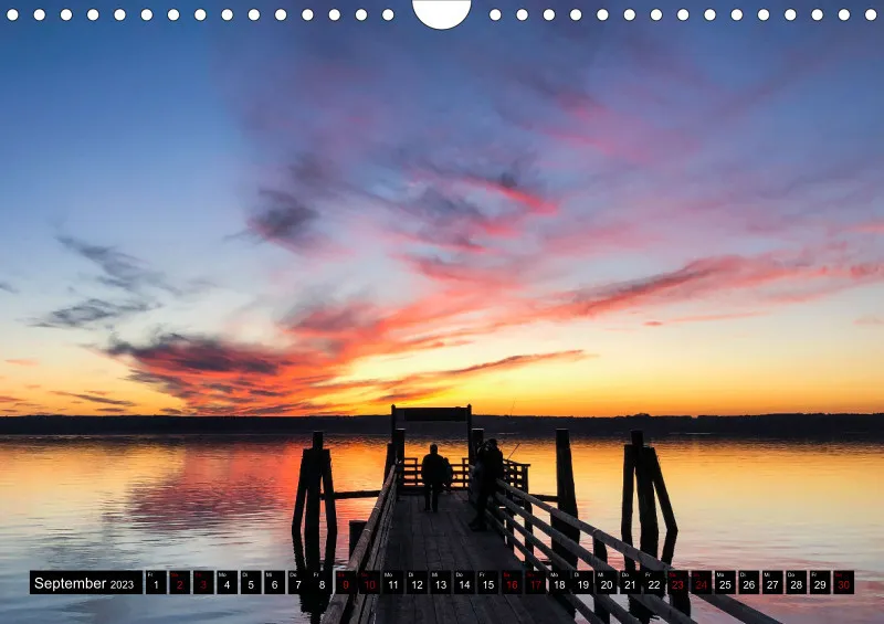 Magic A4 (AUT) mini Kalendari-um - Wandkalender Ammersee Magic 2023 - Feiertage (AUT)