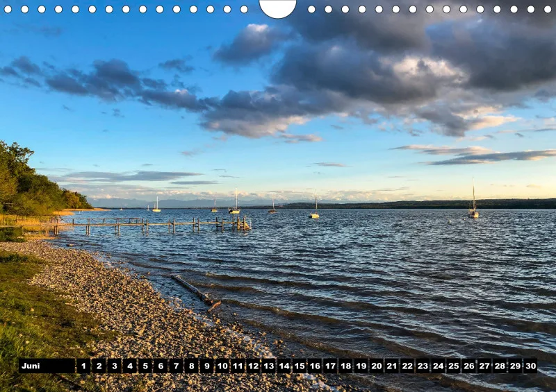 Magic A4 ZEITLOS 2023 mini Kalendarium - Wandkalender Ammersee Magic Edition 2023