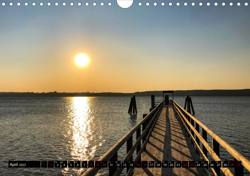 Magic A4 (AUT) mini Kalendari-um - Wandkalender Ammersee Magic 2023 - Feiertage (AUT)