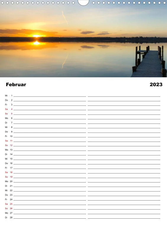 Familienplaner Magic A3 (D) - Ammersee Magic 2023 - Feiertage (D)