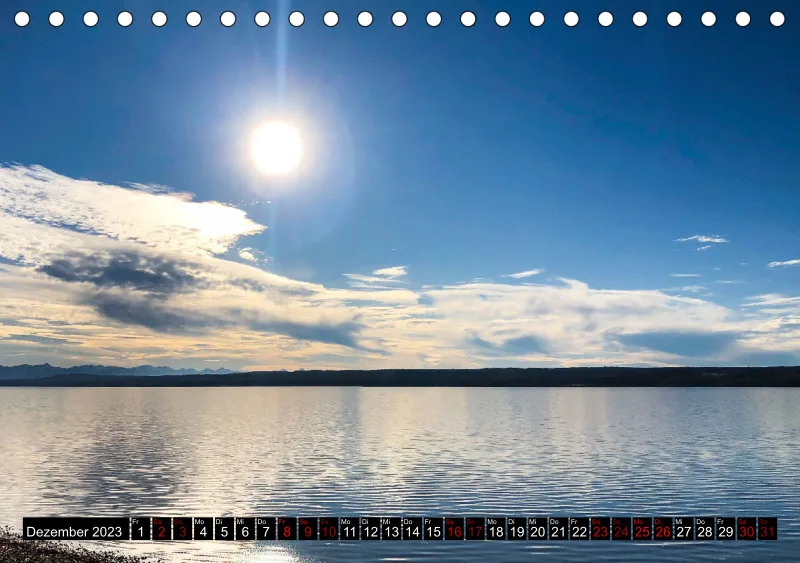 Magic A5 (AUT) mini Kalendari-um - Tischkalender Ammersee Magic 2023 - Feiertage (AUT)