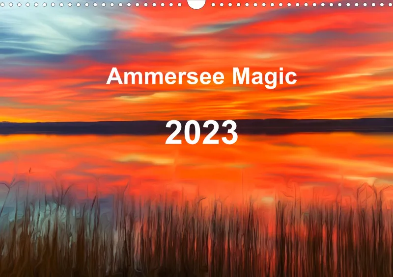 Kunstkalender A3 (D) breites Kalendarium - Ammersee Magic 2023 - Feiertage (D)