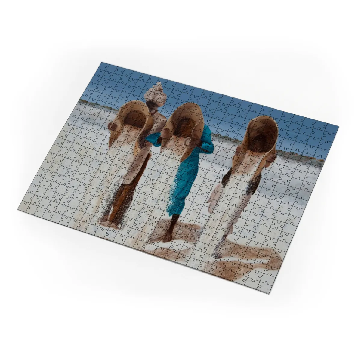 Puzzel - Salzarbeiter in der Wüste
