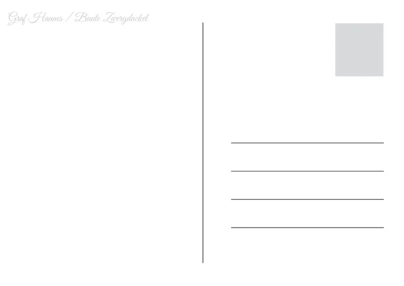 Postkarte Graf Hannes