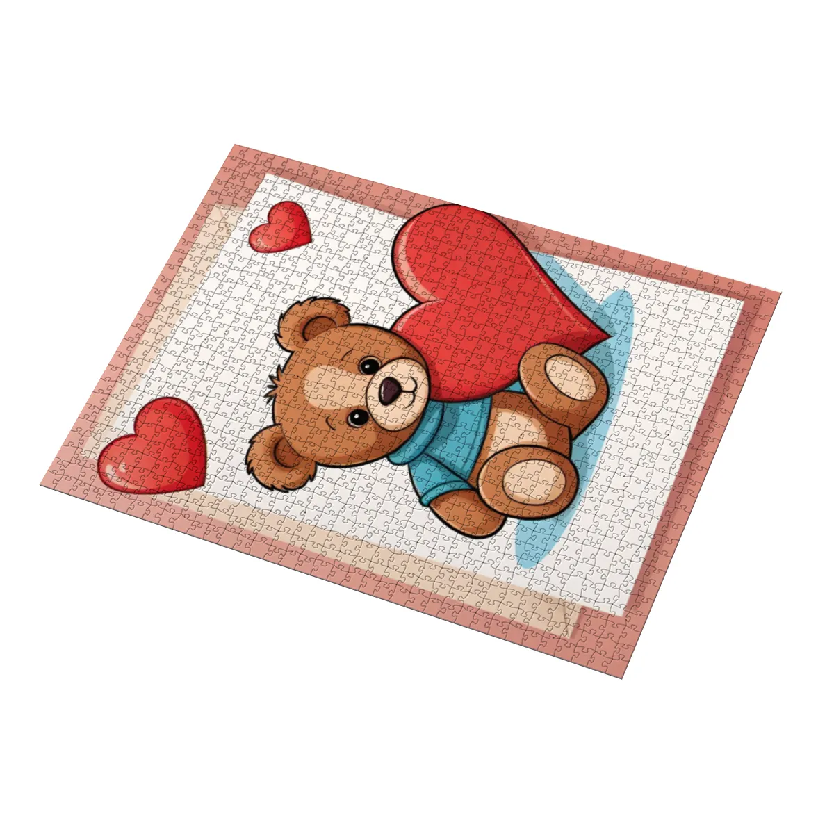 Puzzle Valentinstag Bärchen mit Herz