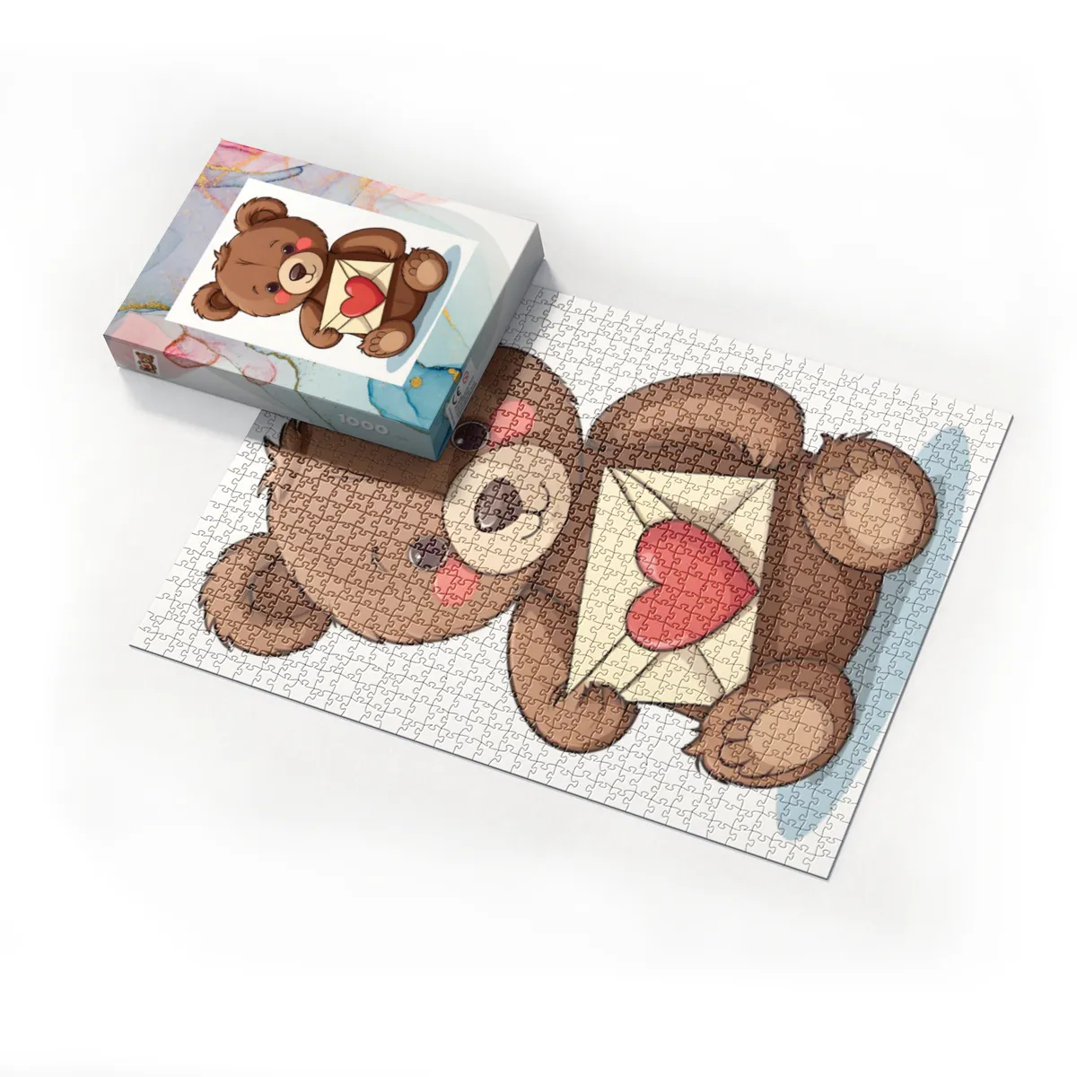 Puzzle Bärchen mit Herz
