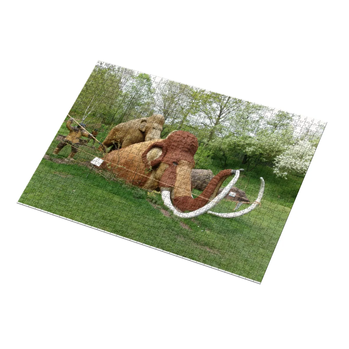 Puzzle Mammut auf der Gartenschau