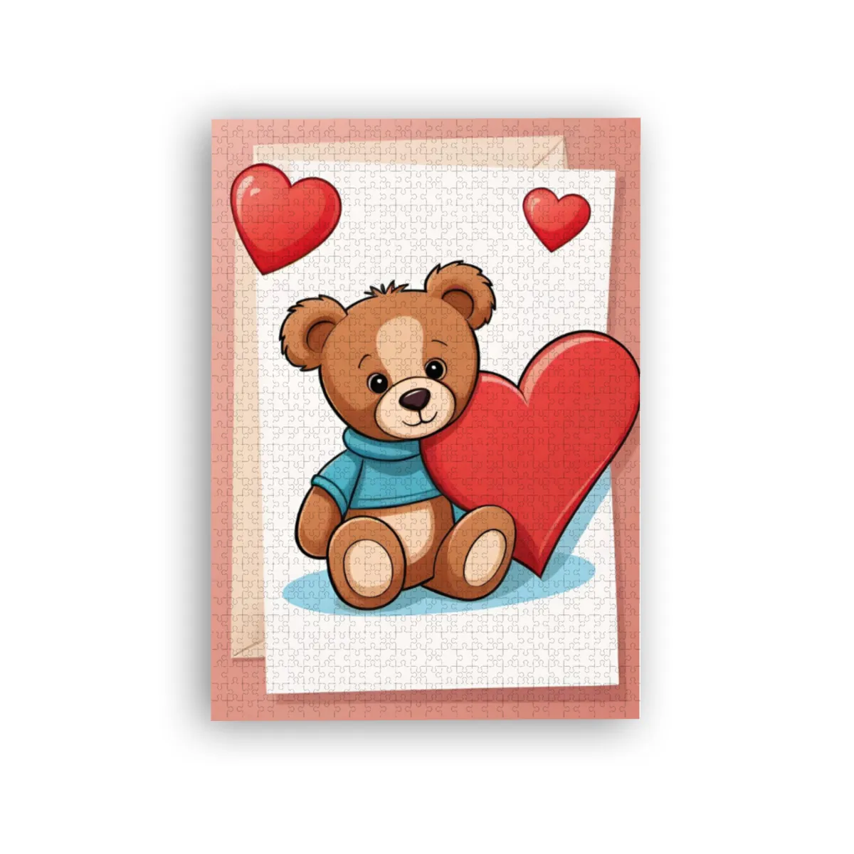 Puzzle Valentinstag Bärchen mit Herz