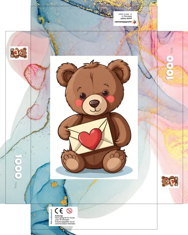 Puzzle Bärchen mit Herz
