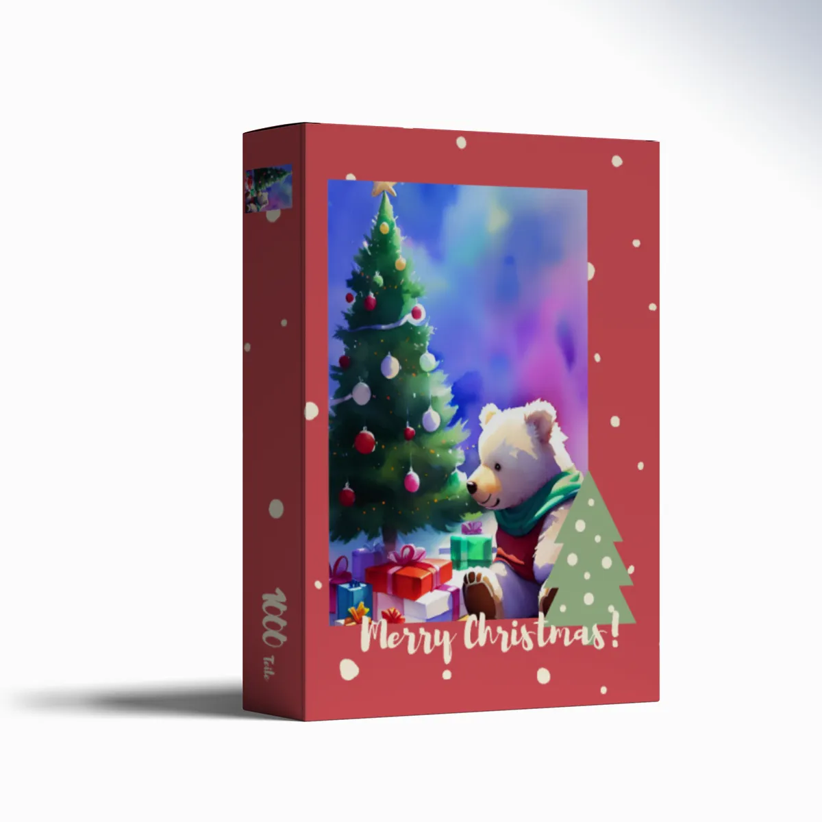 Puzzle Christmas-Edition Teddybär am Tannenbaum
