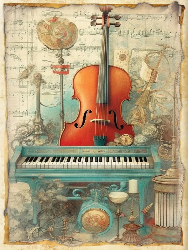 Musikinstrumente-Vintage Nr. 1