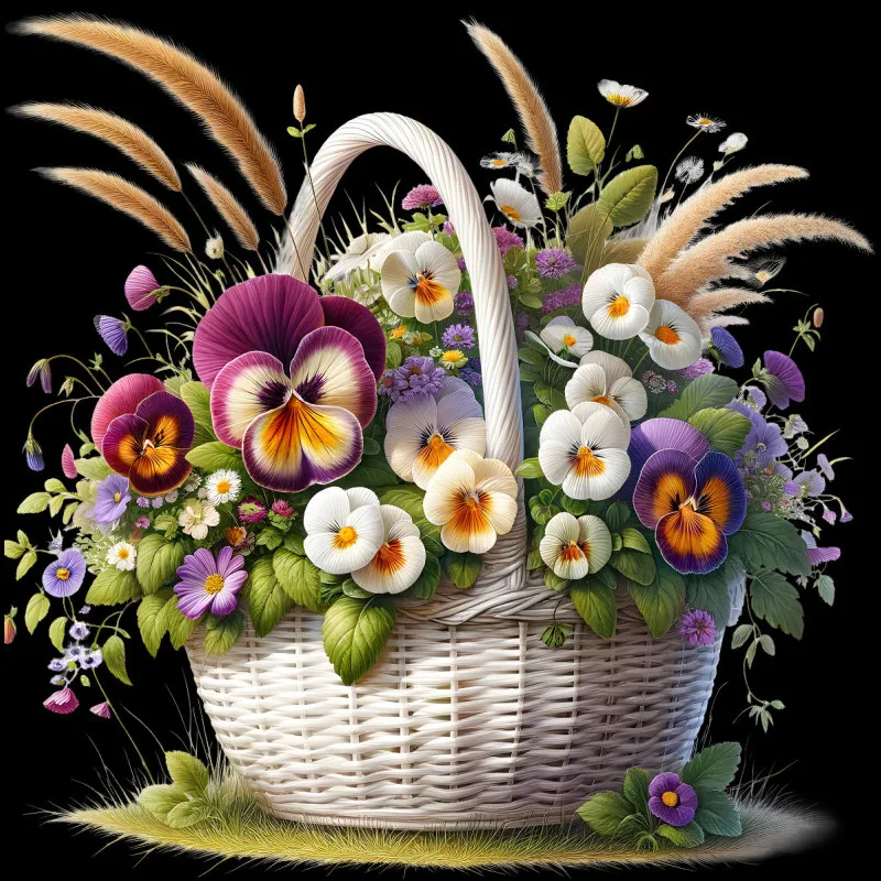Bunter Blumenkorb-3