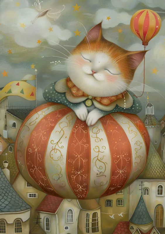 Puzzle - Die fliegende Katze