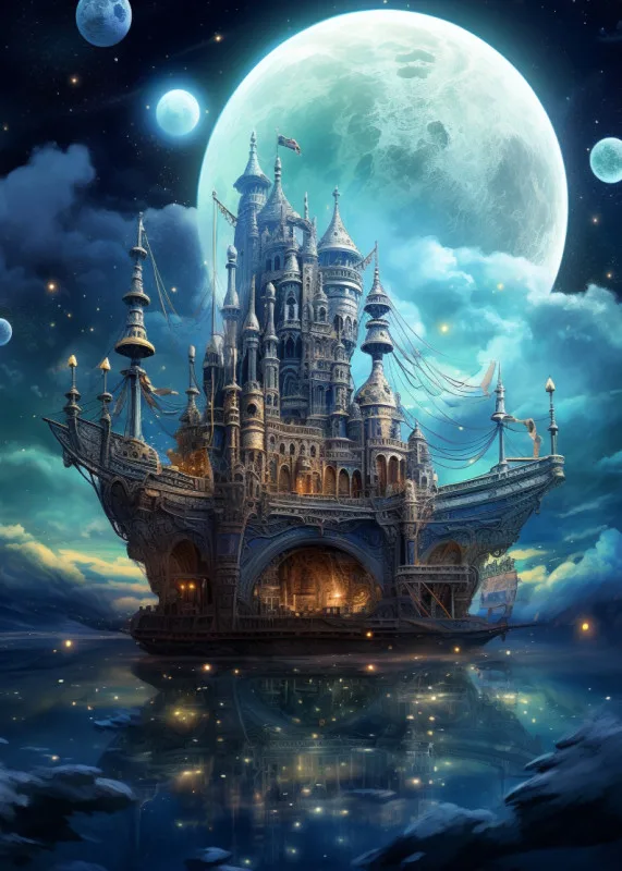 Schloss im Mondlicht - Fantasy