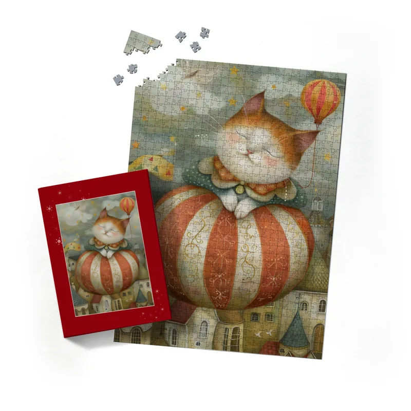 Puzzle - Die fliegende Katze