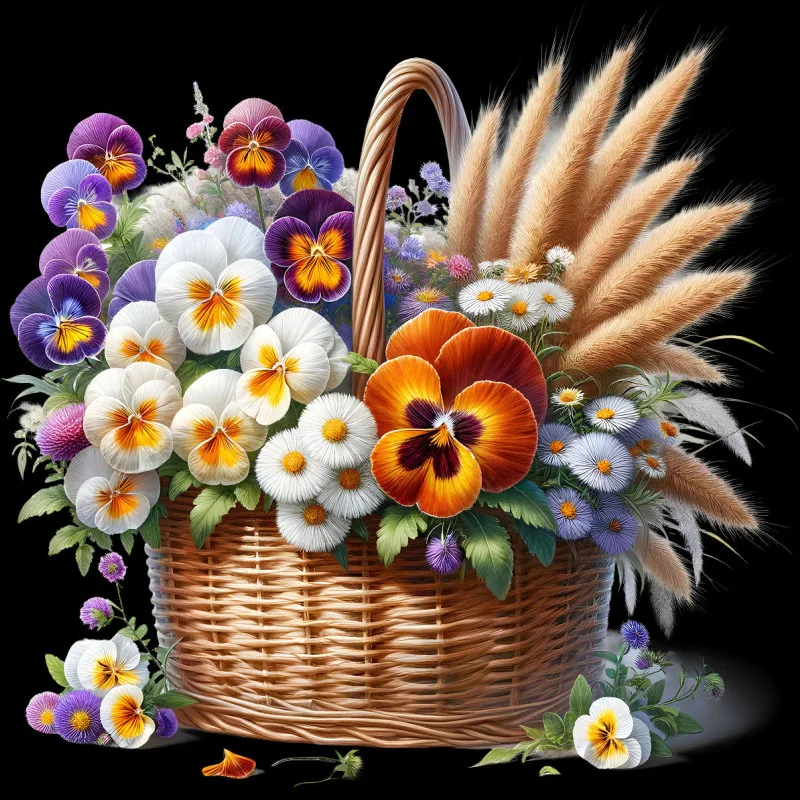 Bunter Blumenkorb-2