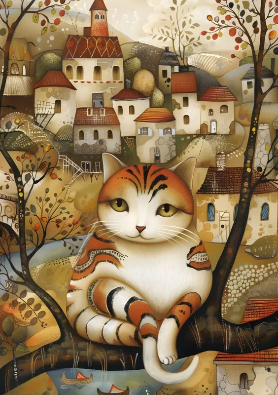 Die Stadtkatze im Herbst