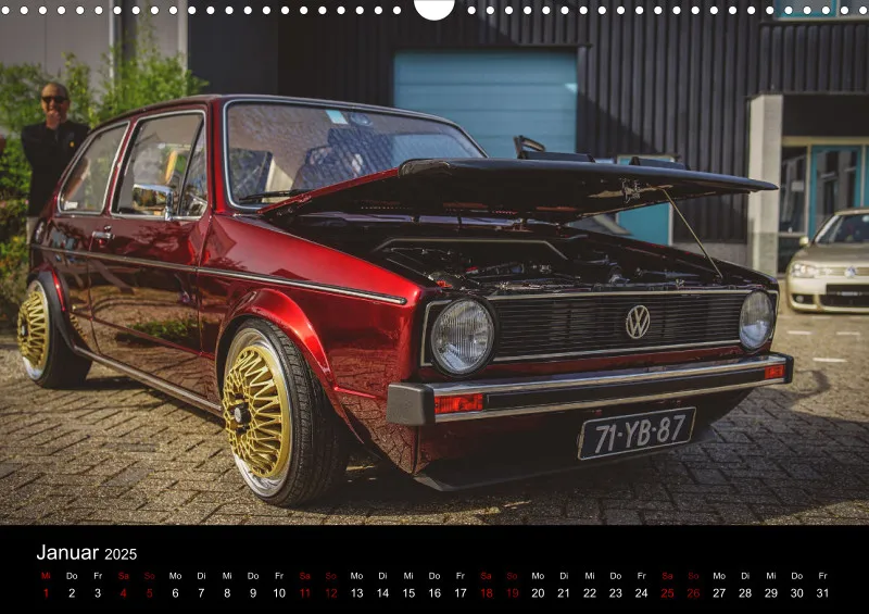Golf Kalender 2025 Deutsche Version