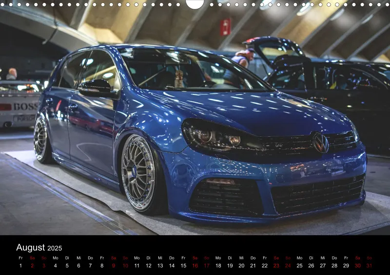 Golf Kalender 2025 Deutsche Version
