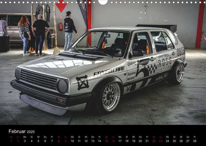 Golf Kalender 2025 Deutsche Version