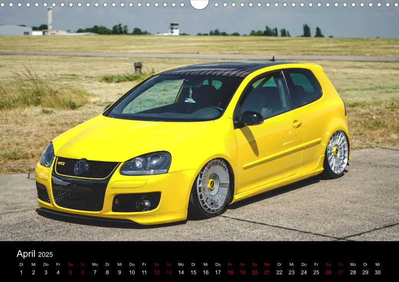 Golf Kalender 2025 Deutsche Version