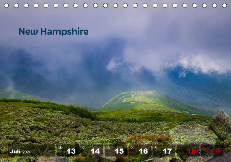 USA - 50 states Wochenkalender 2026