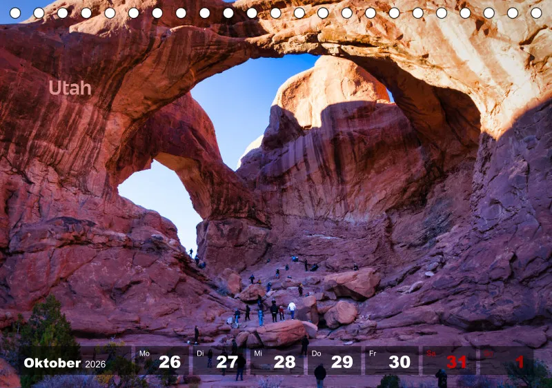 USA - 50 states Wochenkalender 2026